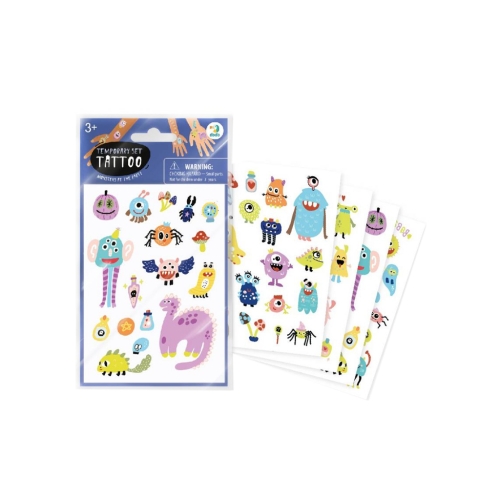 Zestaw tymczasowych tatuaży Potwory 301099